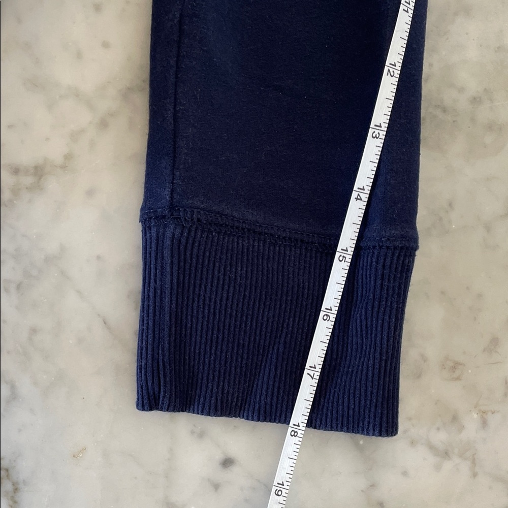 LAUREN JEANS CO. Ralph Lauren Navy Blue Cotton Knit Sweater Dress M Vintage - Picture 14 of 15